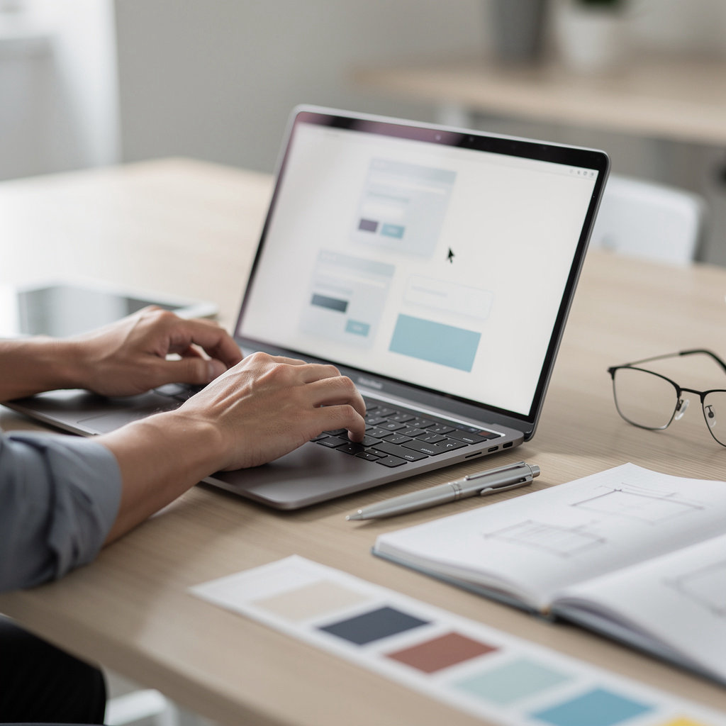 Manor of Living web design team collaborating on a professional website development project for a local business