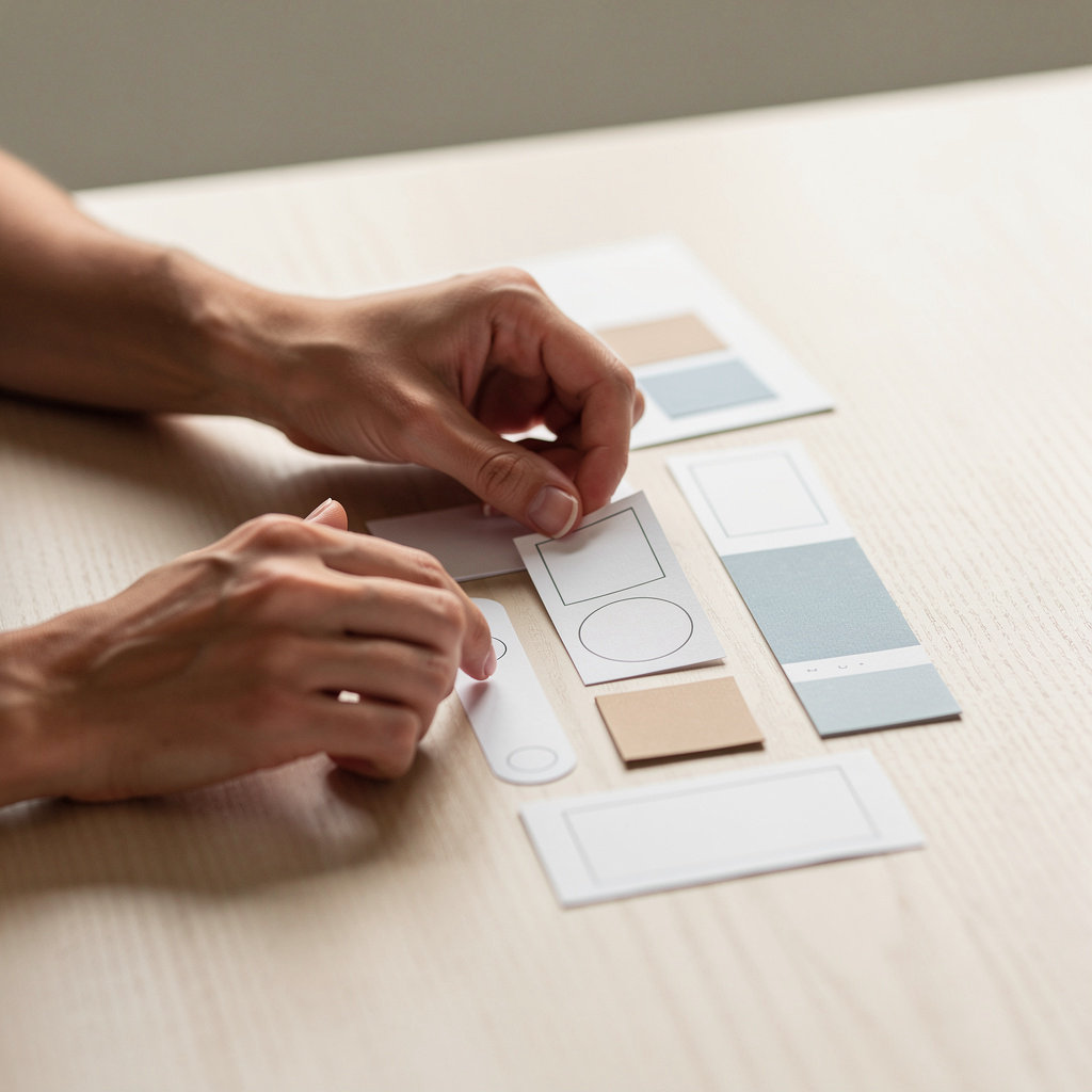 Manor of Living team collaborating on website design and development projects in a modern office